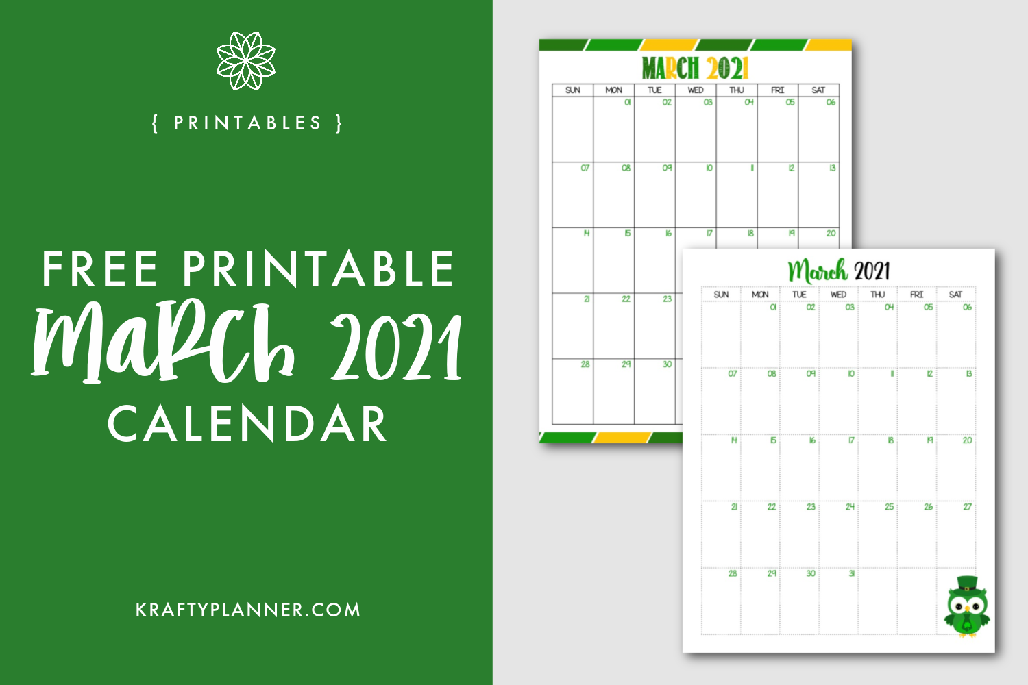 March 2021 calendar printable deals